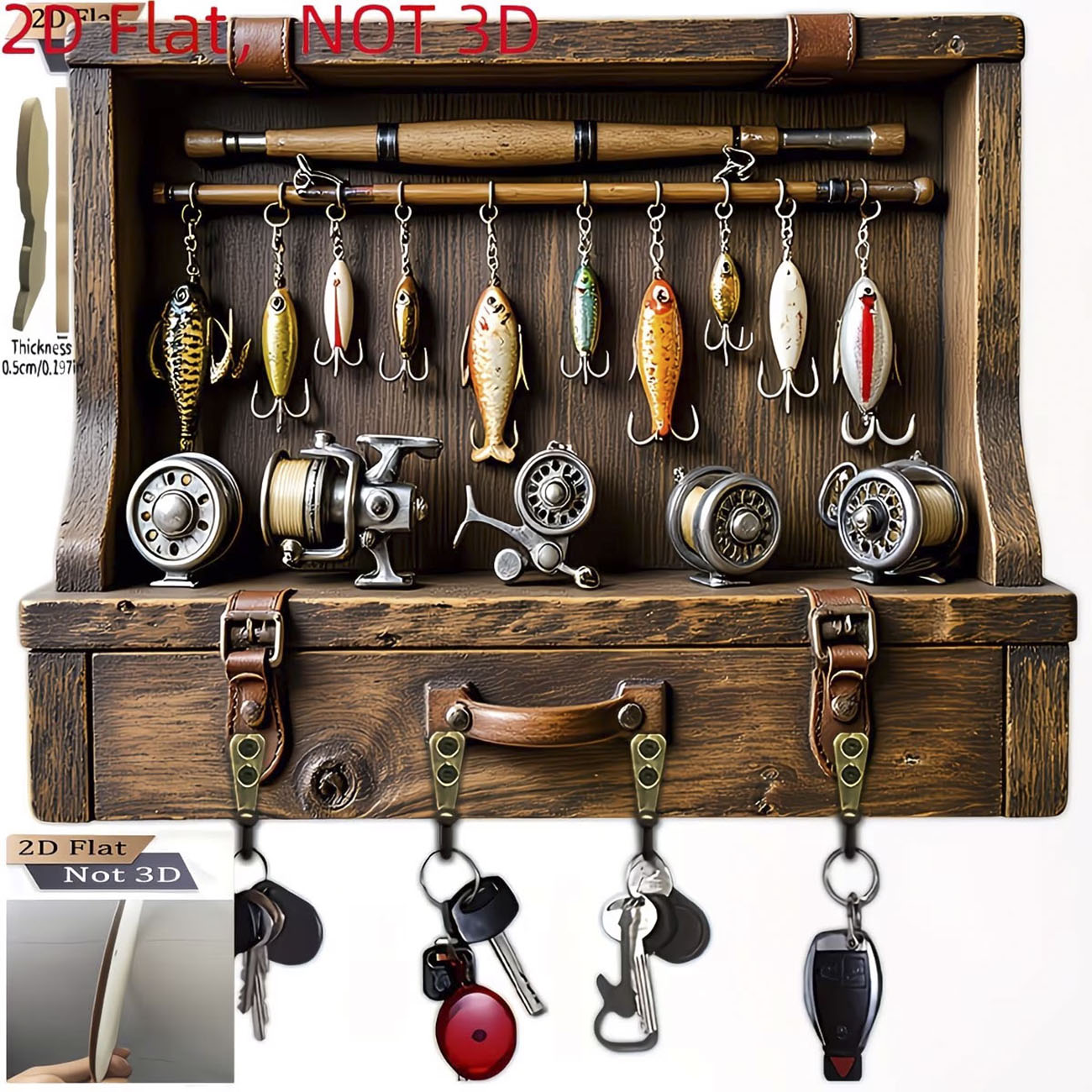 ที่แขวนกุญแจรูปเหยื่อตกปลาแบบว - Fly Reel บทวิจารณ์และราคา